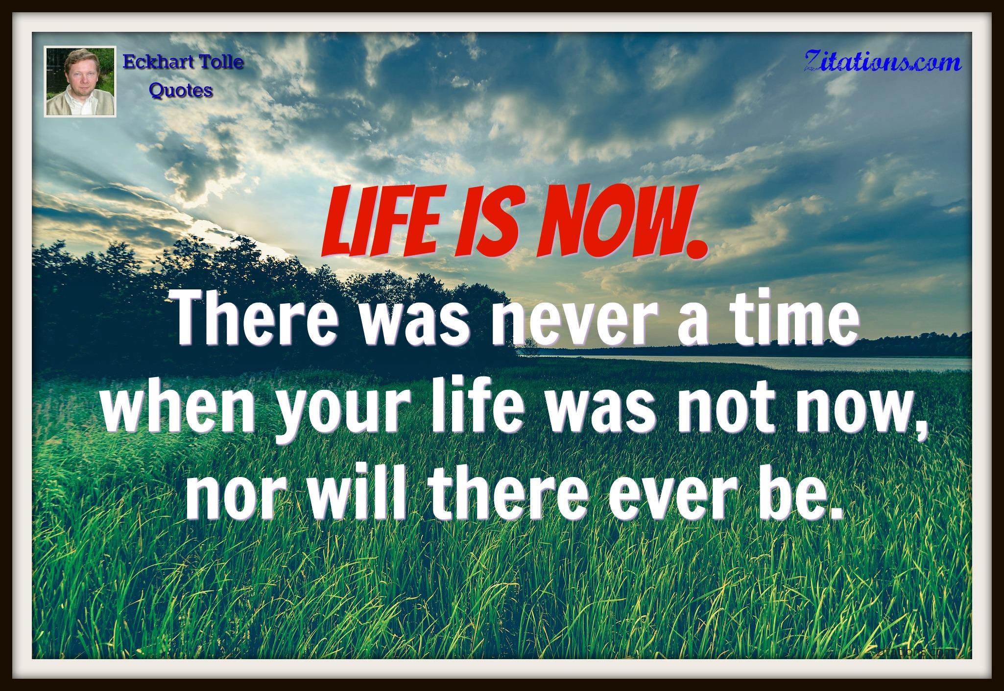 live life in the moment quotes - Eckhart Tolle Quotes