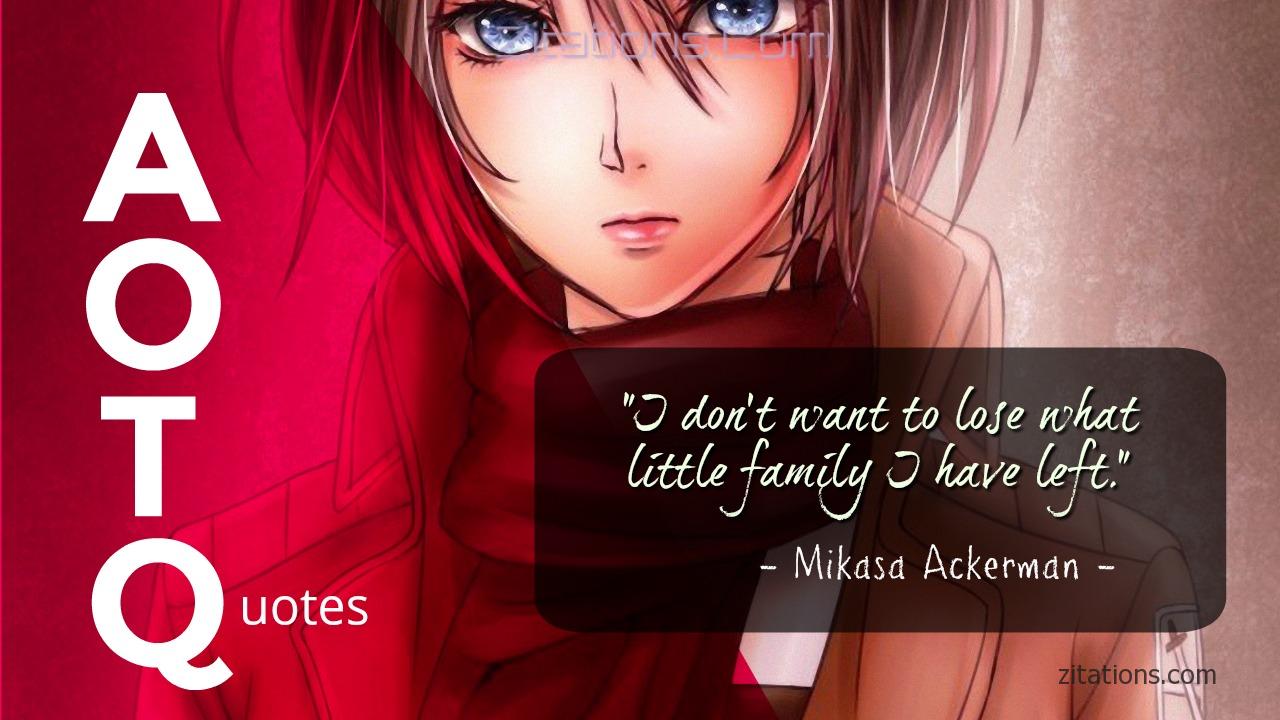 AOT Quotes - Mikasa